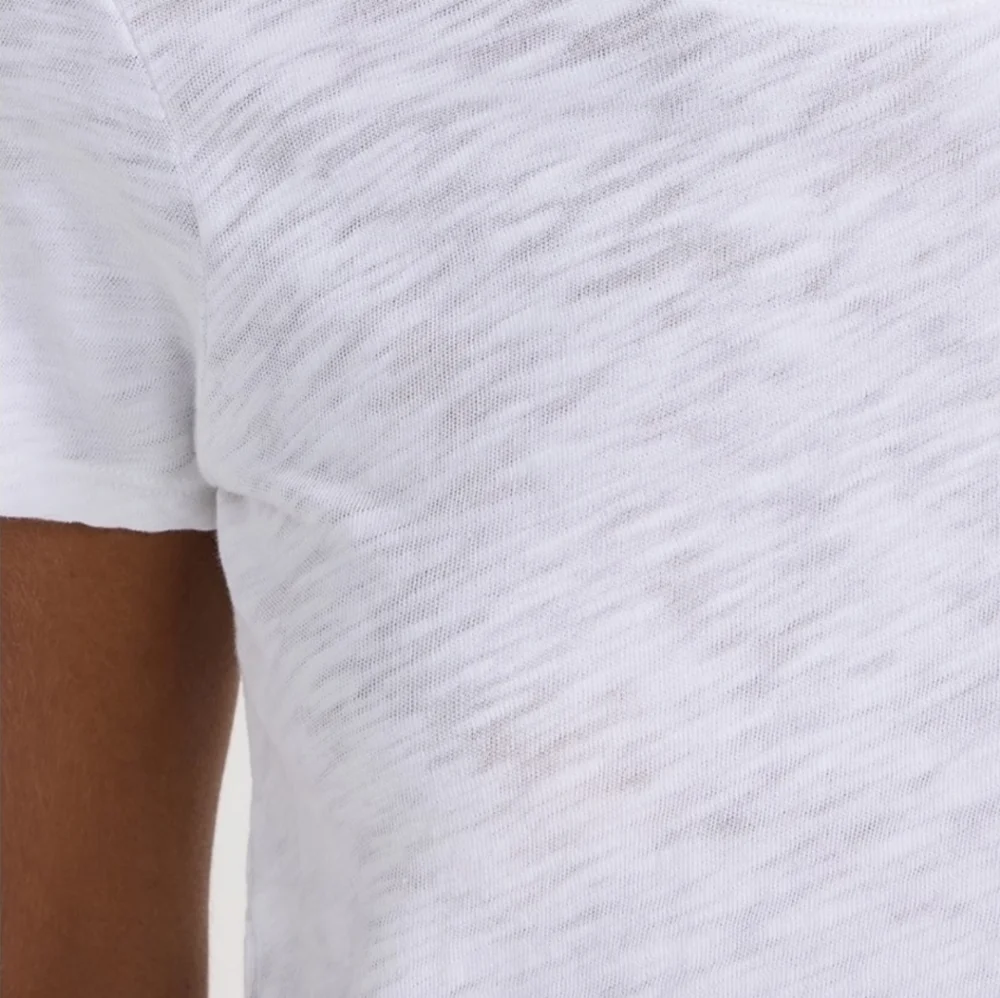 ATM Anthony Thomas Melillo White Heathered Schoolboy Crew Neck Tee T-Shirt M - Picture 5 of 13